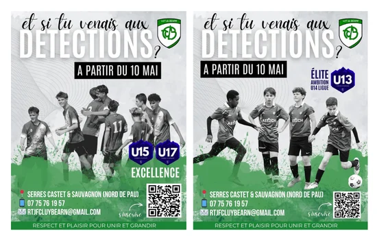 Détections U13 U17 saison 2026