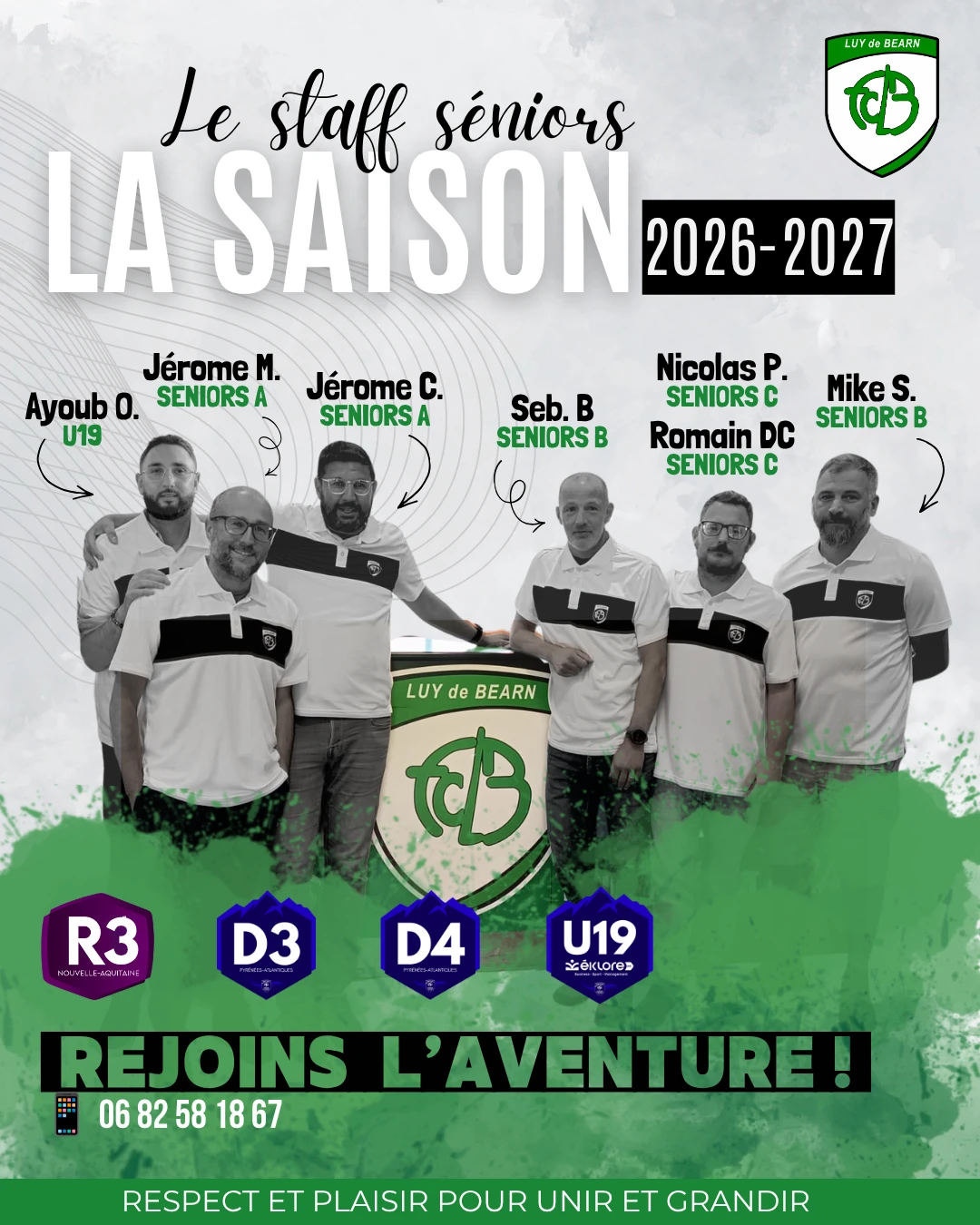 Staff Séniors FC Luy de Béarn