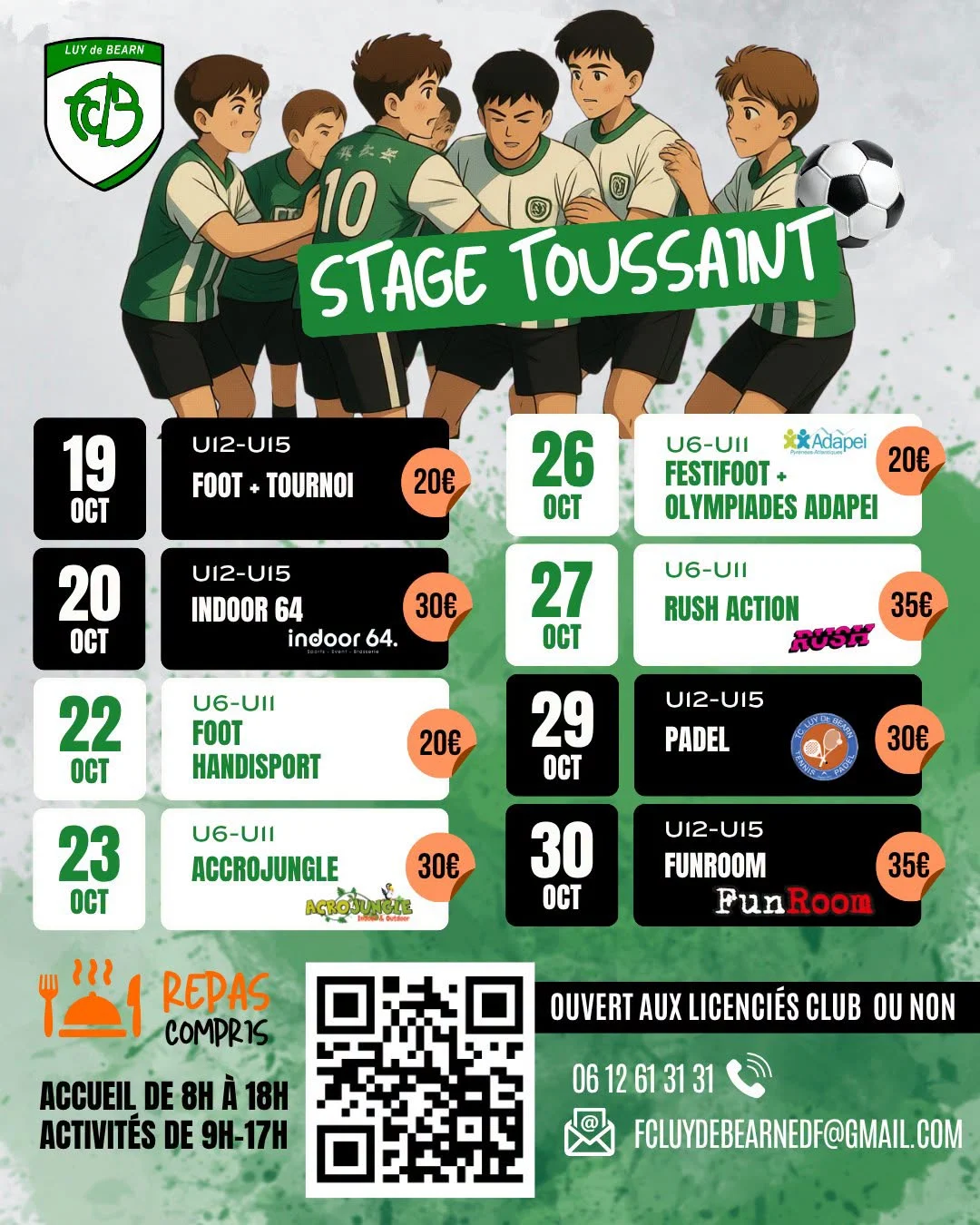 Affiche — Stage de la Toussaint 2026